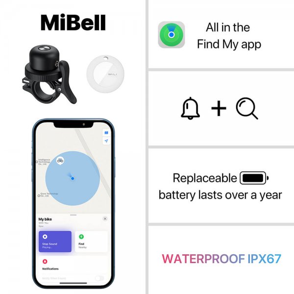 Elago MIBELL Trackable Anti-Loss Cykelklokke
