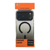 iPhone 17 Pro Max Cover Korrugeret MagSafe Sort Transparent