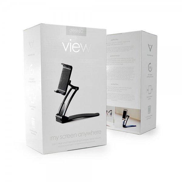 desire2 Tablet og mobilholder 2i1 Bordstand og vægmontering