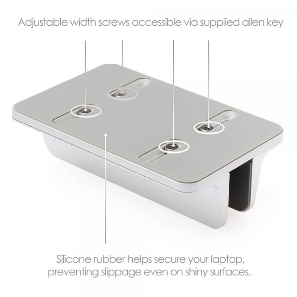 desire2 Bordholder til Mac/Ultrabooks Justerbar Aluminium