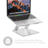 desire2 Laptopstativ Dual Pivot Riser Justerbar Aluminium