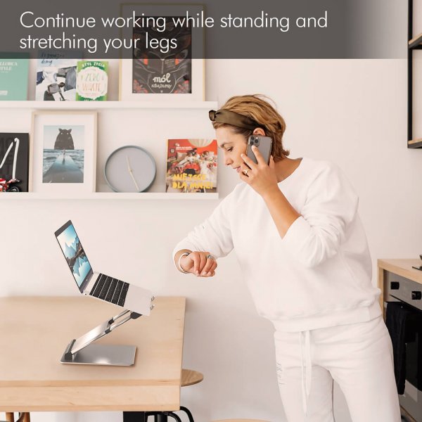 desire2 Laptopstativ Supreme Sit-Stand Aluminium