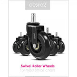 desire2 Gummihjul 22mm til Universalstole 5-pak