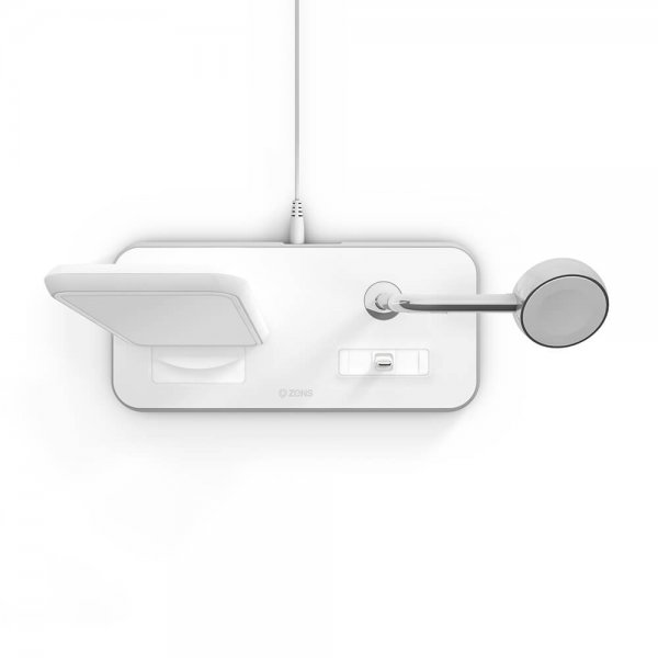Zens Stand/Dock/Watch Trådløs oplader i aluminium