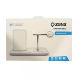 Zens Stand/Dock/Watch Trådløs oplader i aluminium