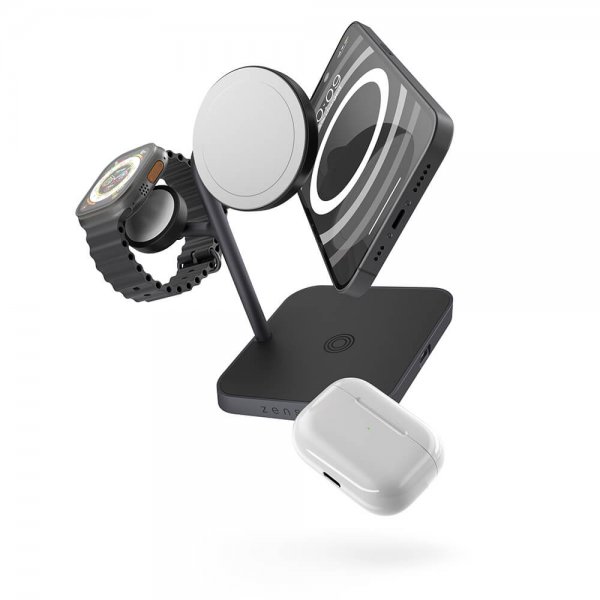 Zens Trådløs Oplader 4-i-1 MagSafe + Watch Trådløs Opladerstation