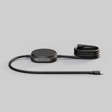 Zens USB C-C Pro 2 Opladerkabel med Qi2 2-i-1 15W 1.5m Sort