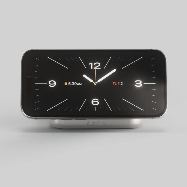 Zens Trådløs Oplader Magnetic Nightstand Charger Qi2 15W Hvid