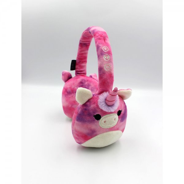Squishmallows Høretelefoner Plys Bluetooth-Hovedtelefoner Lola Enhjørningen