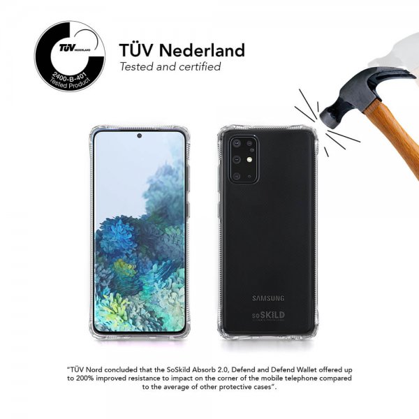 SoSkild Samsung Galaxy S20 Plus Cover Absorb 2.0 Transparent