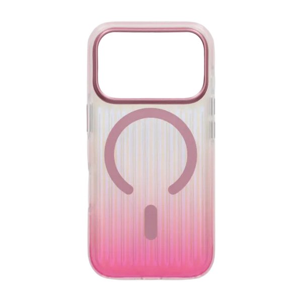 iPhone 17 Pro Cover Bølget MagSafe Pink