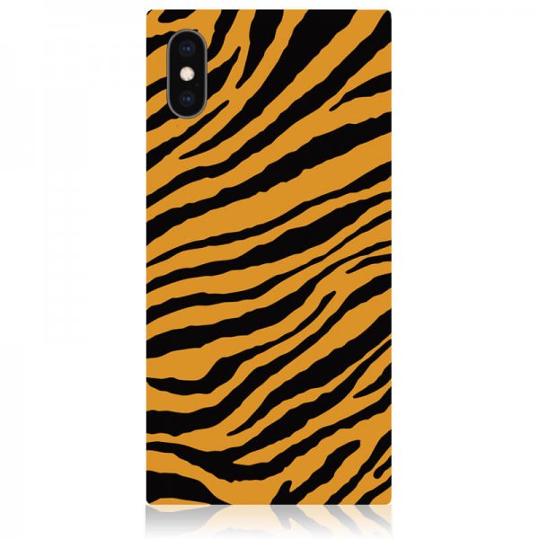 iDecoz iPhone X/Xs Cover Square Case Tiger