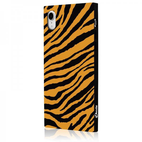 iDecoz iPhone Xr Cover Square Case Tiger