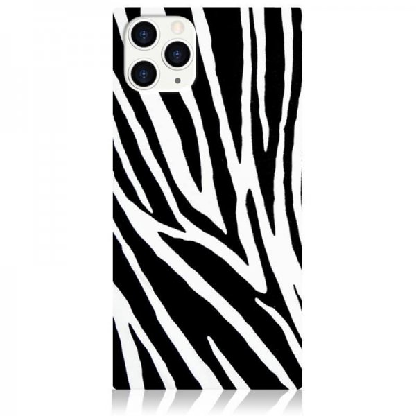 iDecoz iPhone 11 Pro Max Cover Square Case Zebra
