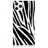 iDecoz iPhone 11 Pro Max Cover Square Case Zebra