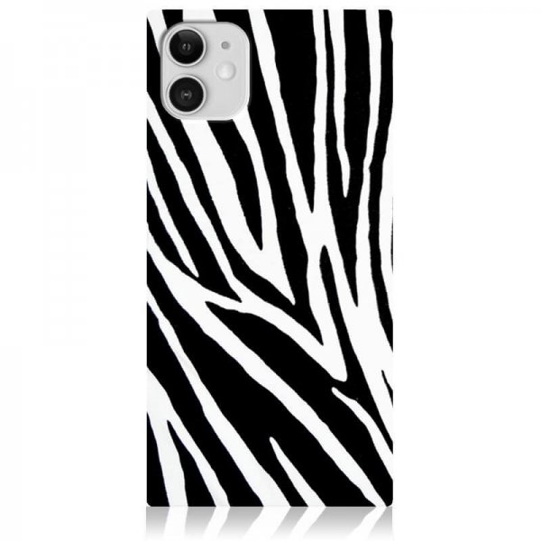 iDecoz iPhone 11 Cover Square Case Zebra