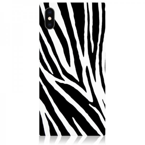 iDecoz iPhone Xs Max Cover Square Case Zebra