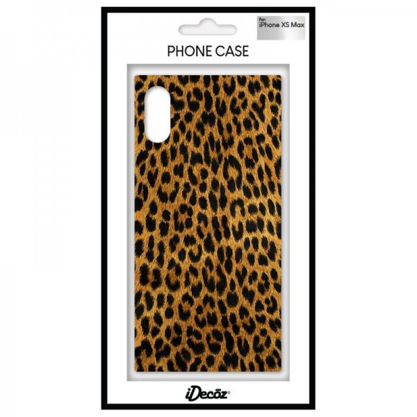 iDecoz iPhone Xs Max Cover Firkantet Leopard