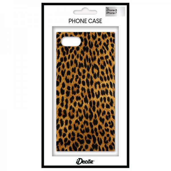 iDecoz iPhone 7/8/SE Cover Square Leopard
