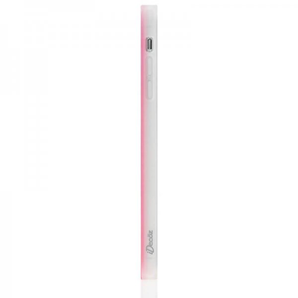 iDecoz iPhone Xr Cover Square Case Neon Pink