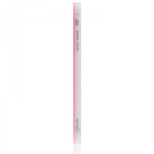 iDecoz iPhone 7 Plus/iPhone 8 Plus Cover Square Case Neon Rosa