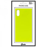 iDecoz iPhone X/Xs Cover Square Case Neon Gul