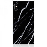 iDecoz iPhone X/Xs Cover Square Case Marmor Sort