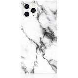 iDecoz iPhone 11 Pro Max Square Cover Marmor Hvid