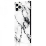 iDecoz iPhone 11 Pro Max Square Cover Marmor Hvid