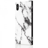iDecoz iPhone Xs Max Cover Square Case Marmor Hvid