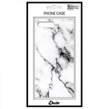 iDecoz iPhone 7 Plus/iPhone 8 Plus Cover Firkantet Marmor Hvid