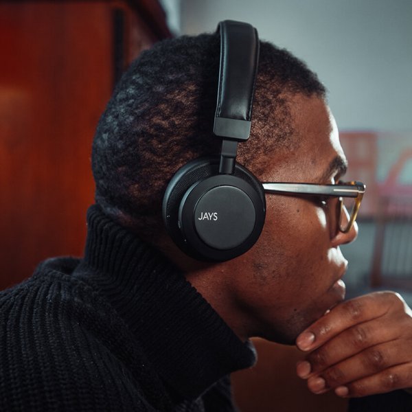Jays Høretelefoner q-Seven Combo Wireless ANC On-Ear Sort