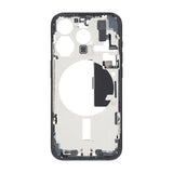 Mellemramme med smådele til iPhone 15 Pro - Blå Titan OEM