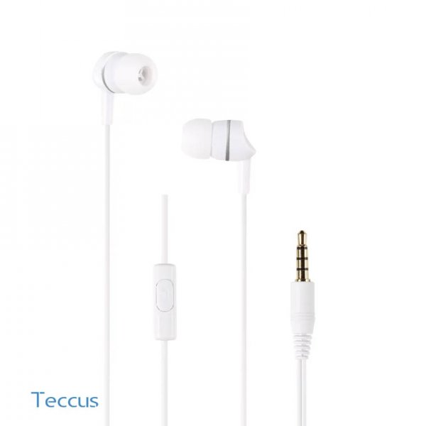 Vivanco Kablede Høretelefoner Stereo Earphones 3.5mm Hvid