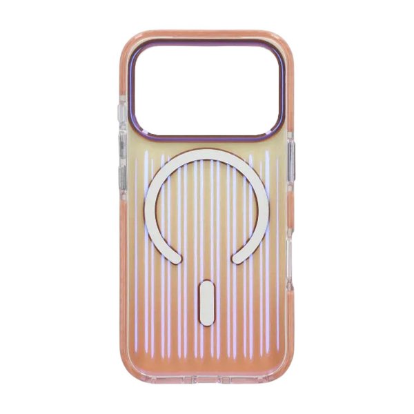 iPhone 17 Pro Max Cover Bølgepap MagSafe Rosaguld