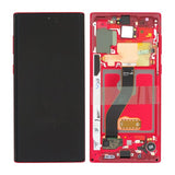 Samsung Galaxy Note 10 Skærm med LCD Display - Rød