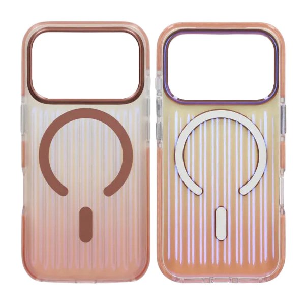 iPhone 17 Pro Cover Bølget MagSafe Rosegold