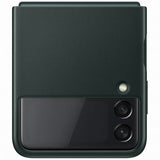 Samsung Original Galaxy Z Flip 3 Cover Læder Cover Grøn