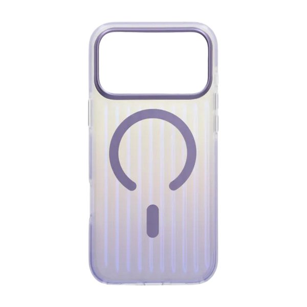 iPhone 17 Pro Max Cover Bølgepap MagSafe Lyslilla