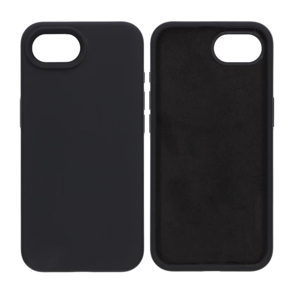 iPhone 16./17. generation etui kameraramme silikone sort