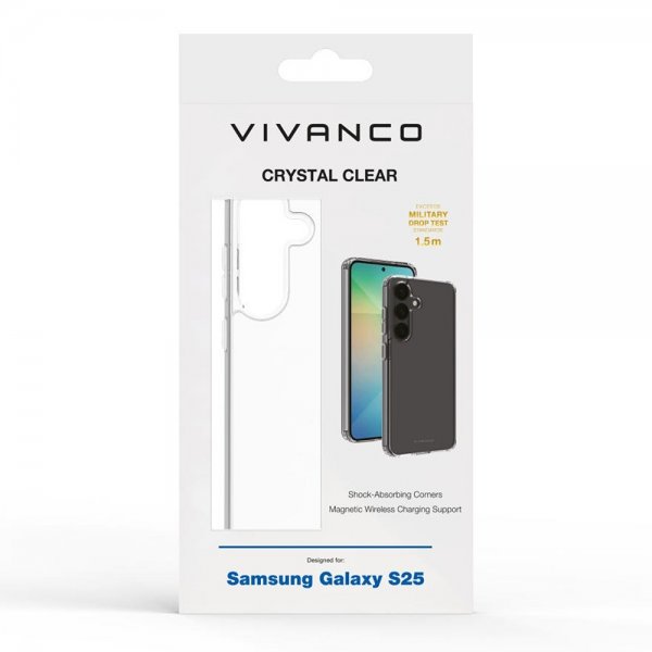Vivanco Samsung Galaxy S25 Cover Crystal Clear Transparent