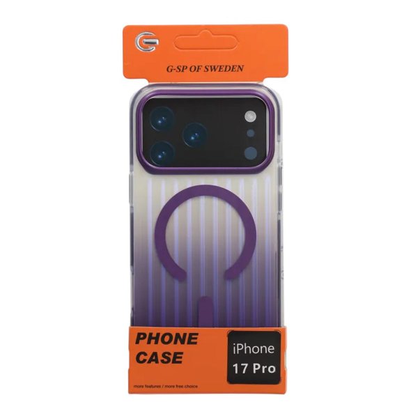 iPhone 17 Pro Cover Bølgepap MagSafe Lilla