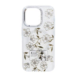 iPhone 15 Pro Max Cover Mønster MagSafe Blomstergrene
