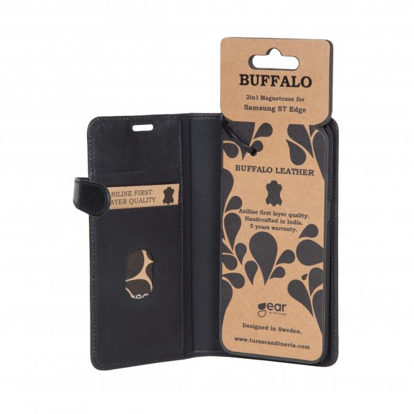 Buffalo Samsung Galaxy S7 Edge Cover 2i1 Magnet Etui Sort