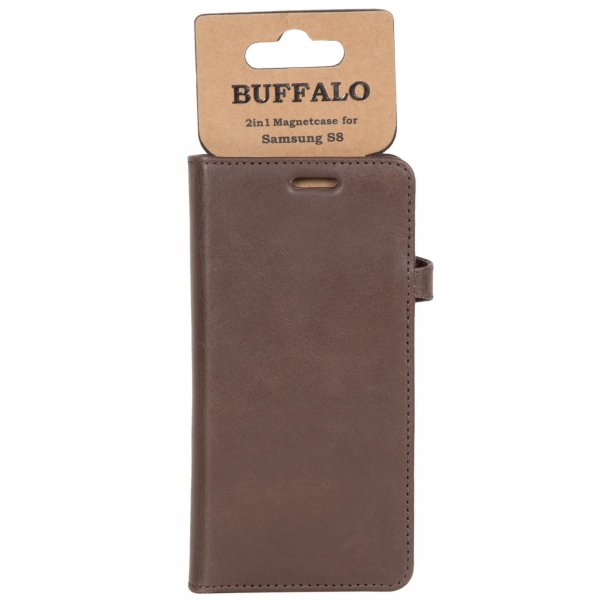 Buffalo Samsung Galaxy S8 Cover 2i1 Magnet Case Brun