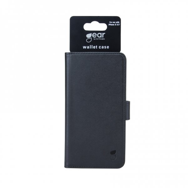 Gear iPhone Xs Max Cover 3 Kortlommer Sort