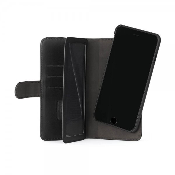 Gear iPhone 6/6S Plus/iPhone 7 Plus/iPhone 8 Plus Etui 7 Kortpladser Aftagelig Skal Sort