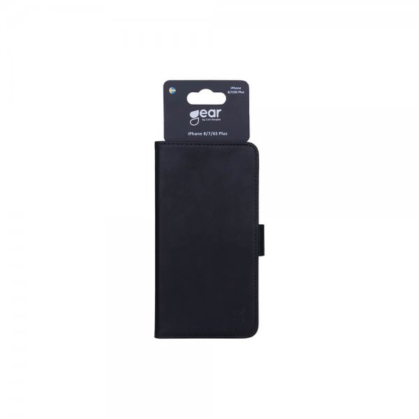 Gear iPhone 6/6S Plus/iPhone 7 Plus/iPhone 8 Plus Cover 3 Kreditkortlommer Sort