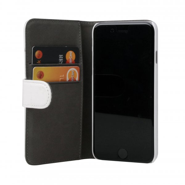 Gear iPhone 6/6S Etui 2 Kortlommer Aftagelig Skal Hvid