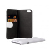 Gear iPhone 6/6S Etui 2 Kortlommer Aftagelig Skal Hvid